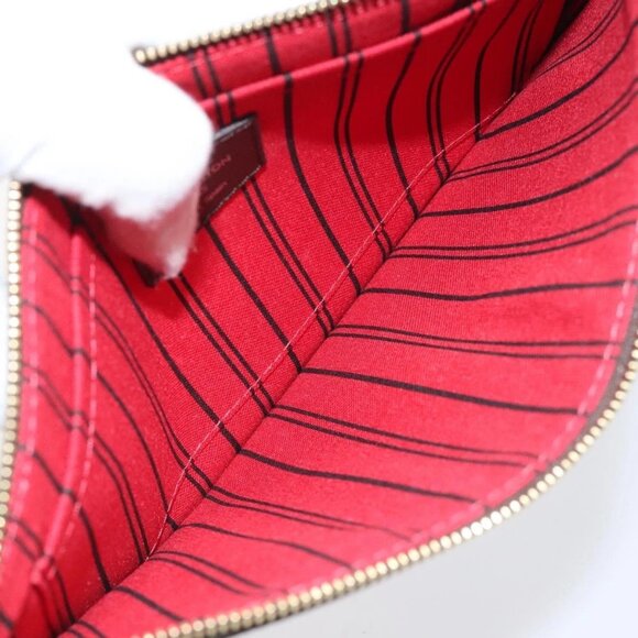 LOUIS VUITTON Damier Ebene Neverfull MM Pouch Accessory Pouch LV - Picture 10 of 16